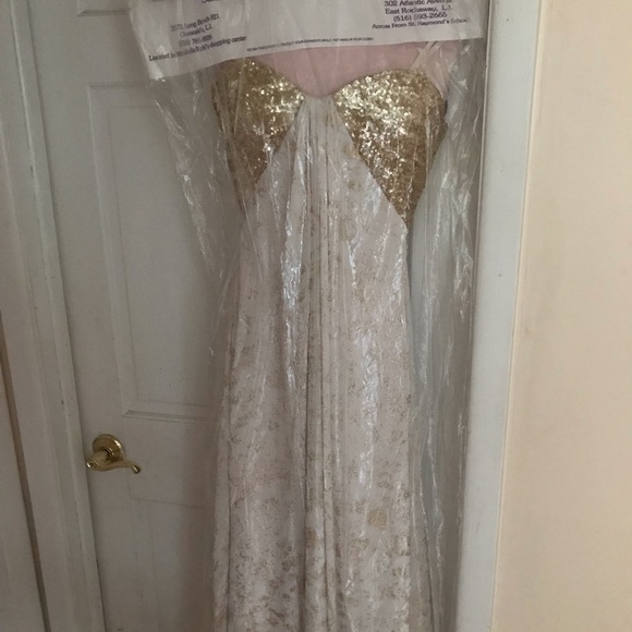 Gold Goddess Prom Dress - Picture 2 of 5